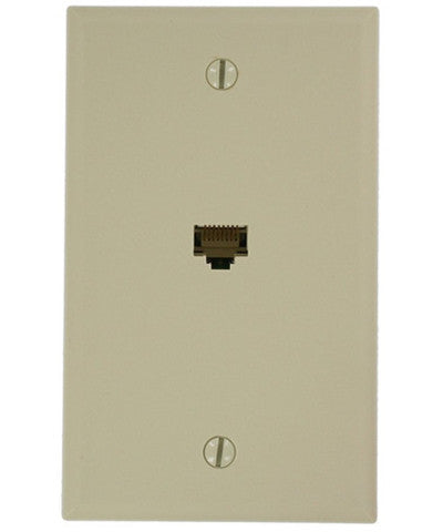 QuickPlate CAT 5e, 1 Gang Wall Plate, 5EA20-S1 - Leviton