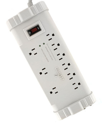 Office Grade Surge Strip, 9 Outlets, 6 Ft Cord, 5-15P plug, RJ-45 and Coax Protection, S2000-PTC - Leviton