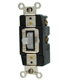 15-Amp 120-Volt Single-Pole Toggle AC Quiet Switch, Industrial Grade, 1256