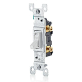 Antimicrobial Toggle Single-Pole Switch, A1451-2AW