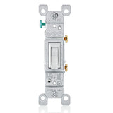 Antimicrobial Toggle Single-Pole Switch, A1451-2AW