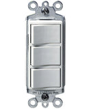 15 Amp, 120 Volt, Decora Single-Pole, AC Combination Switch, Commercial Grade, Non-Grounded, 1755