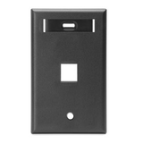 Single-Gang QuickPort Wallplate with ID Window, 1-Port, 42080