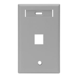 Single-Gang QuickPort Wallplate with ID Window, 1-Port, 42080