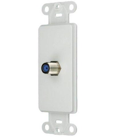 Decora Insert, F connector, White, 40681-W - Leviton