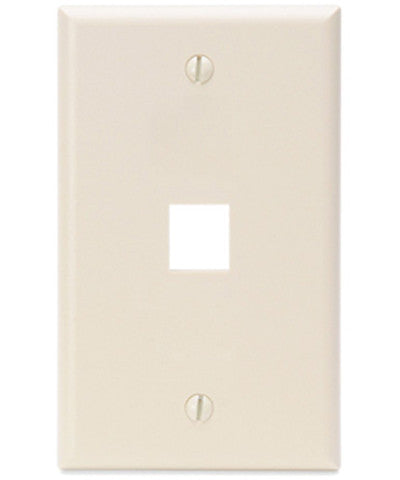 1-Gang QuickPort Wall Plate, 1-Port, 41080-1