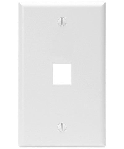 1-Gang QuickPort Wall Plate, 1-Port, 41080-1