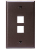 1-Gang QuickPort Wall Plate, 2-Port, 41080-2