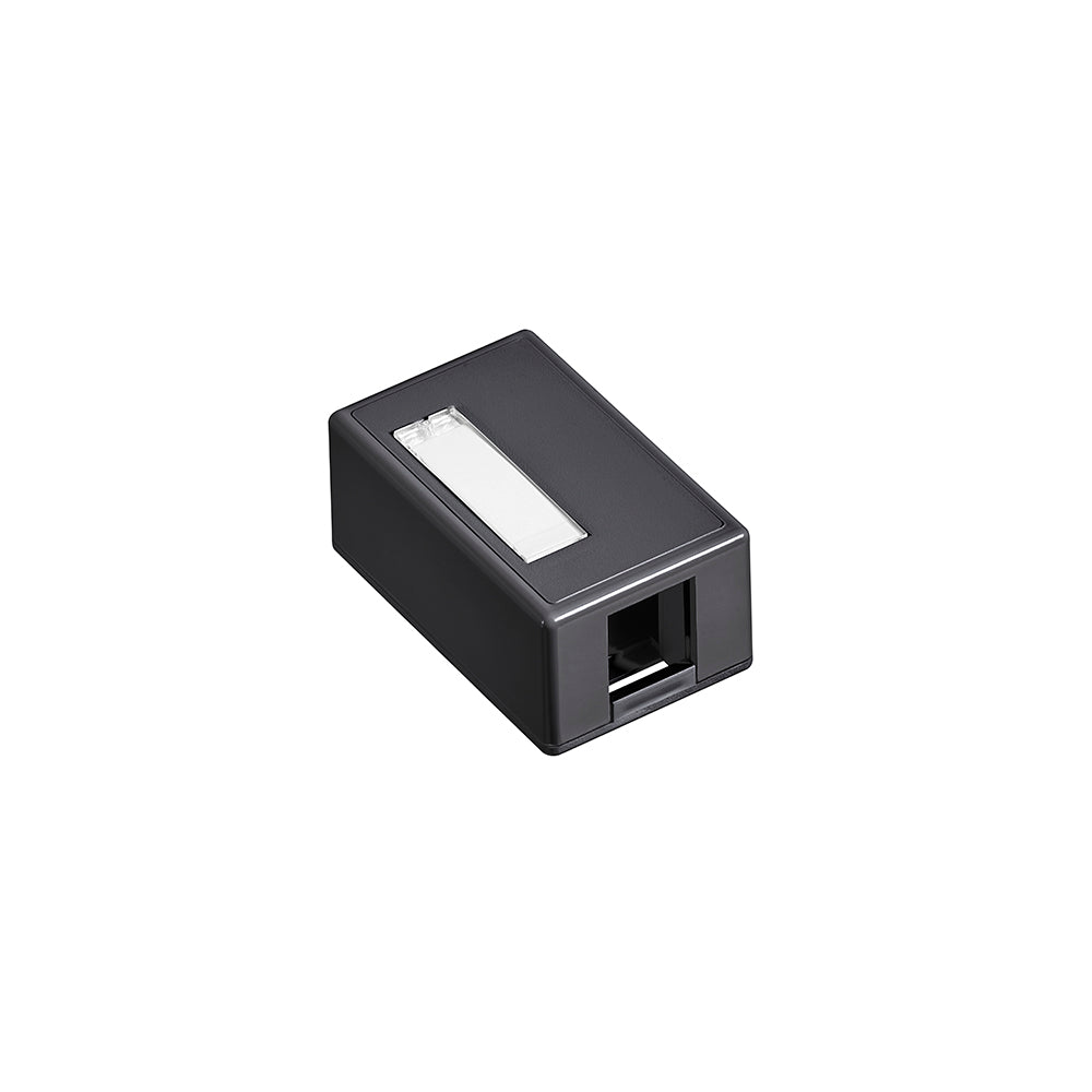 Surface-Mount QuickPort Box, Plenum Rated, 1-Port, 41089