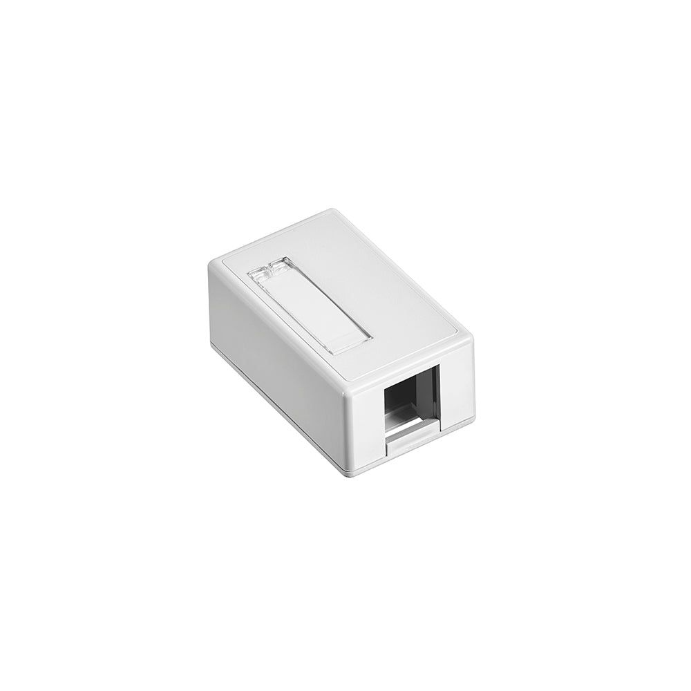 Surface-Mount QuickPort Box, Plenum Rated, 1-Port, 41089