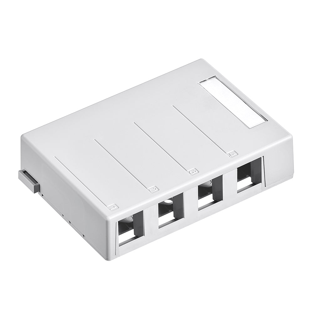 Surface-Mount QuickPort Box, 4-Port, 41089