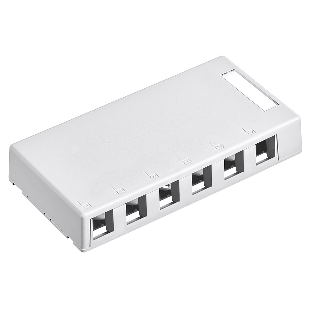 Surface-Mount QuickPort Box, 6-Port, 41089