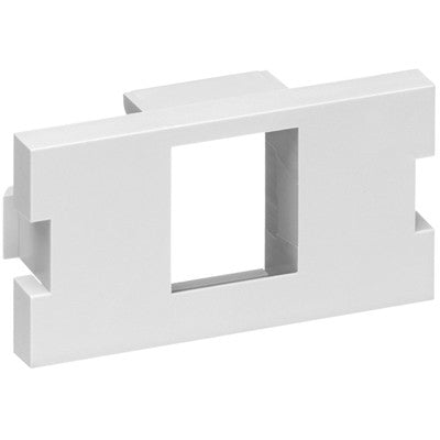 Adapter Two Module One Port 1-Port Multimedia Outlet System QuickPort Adapter Module (1 Unit High ...