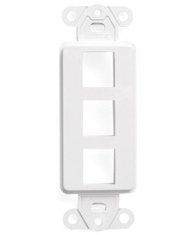 QuickPort Decora Insert, 3-Port, White, 41643-W - Leviton