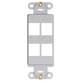QuickPort Decora Insert, 4-Port, 41644