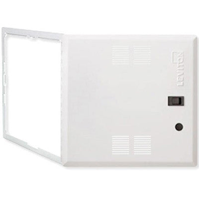 14-Inch Premium Hinged Structured Media Door, Vented, White, 47605-14S - Leviton