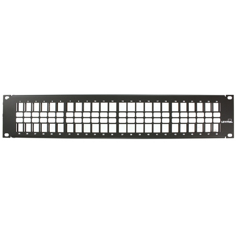 QuickPort Patch Panel, 48-Port, 2RU, Cable Management bar included, 49255-H48