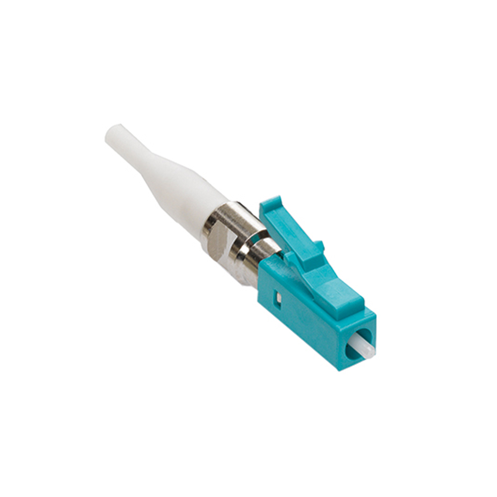 Fast-Cure LC Fiber Optic Connector (Aqua), OM3/4 (Laser Optimized Mult ...