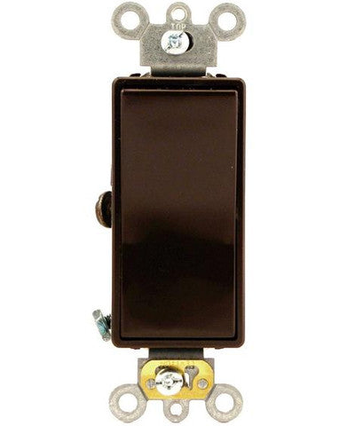 20 Amp, Decora Plus Rocker 4-Way AC Quiet Switch, 120/277 Volt, Commercial Grade, Back & Side Wired, Self Grounding, Various Colors, 5624-2 - Leviton - 1