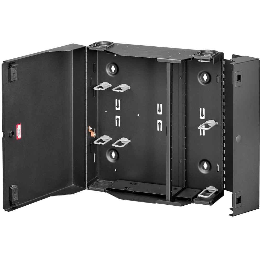 Large SDX Wall-Mount Fiber Enclosure, empty with dual door, no lock, 5WLRG-12C