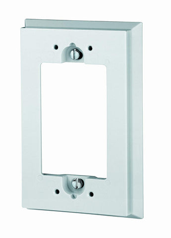 Shallow Wallbox Extender for GFCI/Decora Device, White, 6197-W