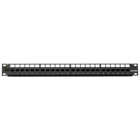 Cat 6A Flat QuickPort Patch Panel 24 Port 1RU 6910G
