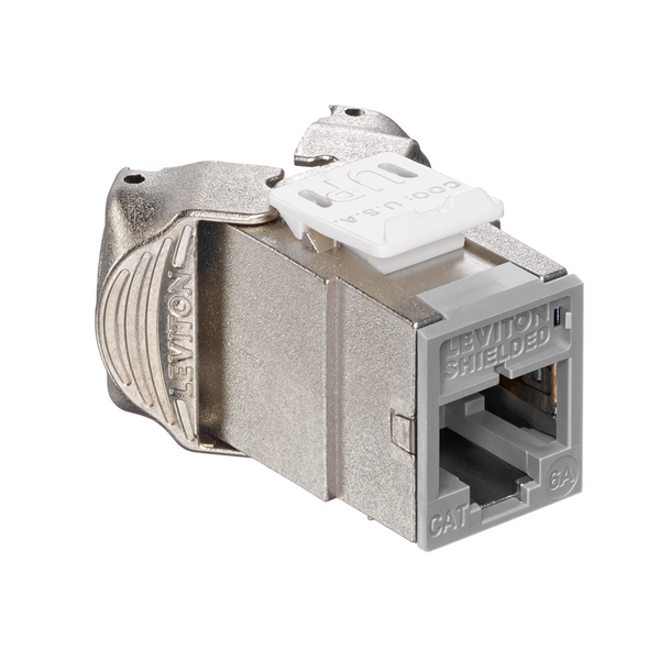 Atlas-X1 Cat 6A Shielded QuickPort Jack, Component-Rated, 6ASJK – Leviton