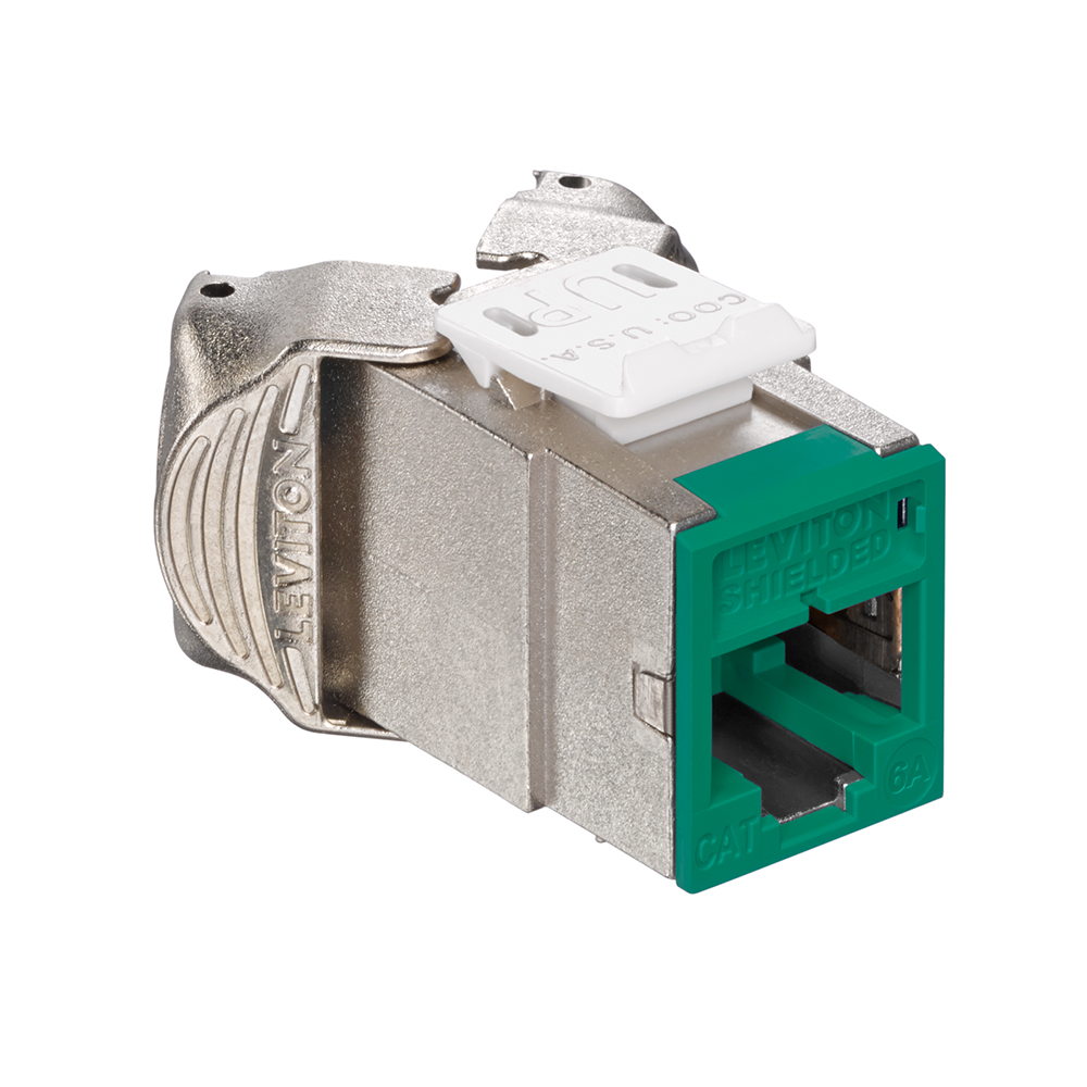 ATLAS-X1 Cat 6A Shielded QUICKPORT Jack, Component-Rated, 6ASJK ATLAS-X1 Cat 6A Shielded QUICKPORT Jack, Component-Rated, 6ASJK
