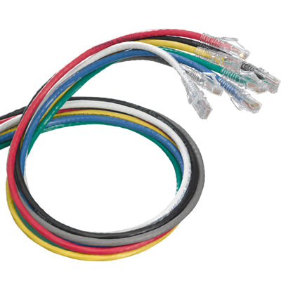 eXtreme Cat 6 SlimLine Boot UTP Patch Cord, Various Sizes and Colors, 6D460