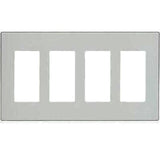 4-Gang Decora Plus Wall Plate Screwless Snap-On Mount, 80312-S