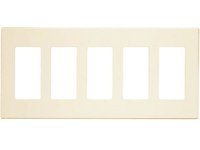 5-Gang Decora Plus Wall Plate Screwless Snap-On Mount, 80321-S - Leviton - 2