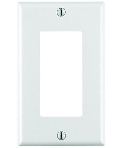 1-Gang Decora/GFCI Device Decora Wall Plate, Standard Size, Thermoset, Device Mount, 80401 - Leviton - 1