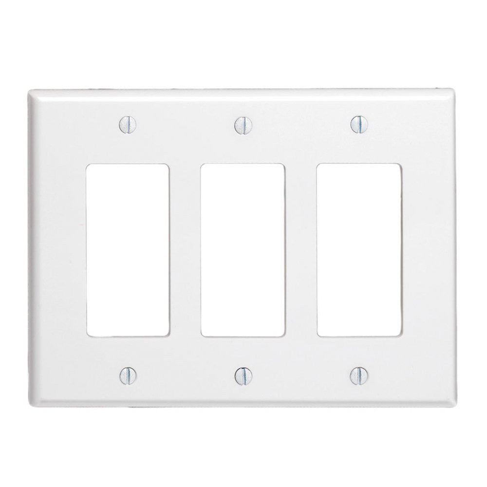 3-Gang Decora/GFCI Device Decora Wallplate, 80611