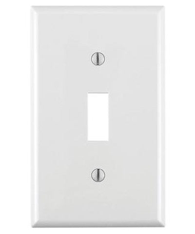 1-Gang Toggle Device Switch Wall Plate, Standard Size, Thermoplastic Nylon, Device Mount, 80701 - Leviton - 1