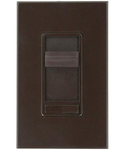 800W, 3-Way, Renoir Preset Electro-Mechanical Incandescent Slide Dimmer, Narrow Fin, Brown, 80800-3 - Leviton