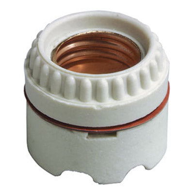 8756 Unglazed Porcelain Lampholder, Medium Base, 9350 – Leviton