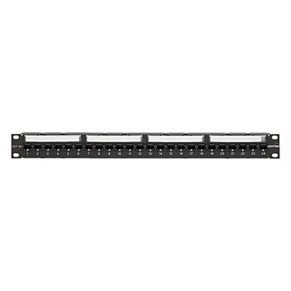Cat 6A Flat Patch Panel, 110-style meets TIA 19 in Rack Mount, 6A586