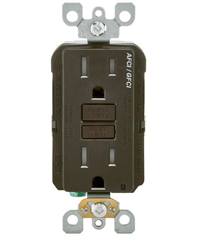 SmartlockPro Dual Function AFCI/GFCI Receptacle, 15 Amp, 125 Volt, AGTR1 - Leviton - 2