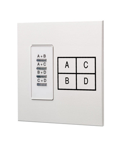 Dimensions Room Combine A+B/C+D, White, D42CS-4W - Leviton