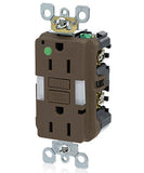 15 Amp, 125 Volt, Hospital Grade, Tamper-Resistant Guide Light Duplex Self-Test GFCI Receptacle, GFNL1-HG - Leviton - 1