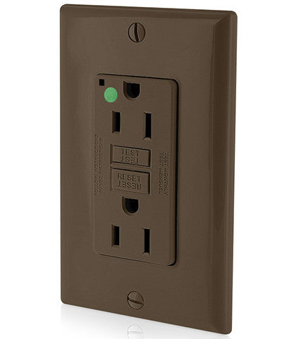 15 Amp, 125 Volt, Extra-Heavy Duty, Hospital Grade, Non-Tamper-Resistant Duplex Self-Test GFCI Receptacle, GFNT1-HG - Leviton - 1