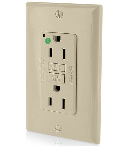 15 Amp, 125 Volt, Extra-Heavy Duty, Hospital Grade, Non-Tamper-Resistant Duplex Self-Test GFCI Receptacle, GFNT1-HG - Leviton - 2