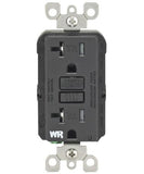 Self-Test SmartlockPro Slim GFCI Weather Resistant and Tamper Resistant Receptacle with LED Indicator, 20 Amp, GFWT2 - Leviton - 4