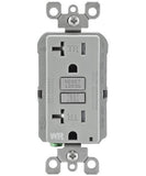 Self-Test SmartlockPro Slim GFCI Weather Resistant and Tamper Resistant Receptacle with LED Indicator, 20 Amp, GFWT2 - Leviton - 3