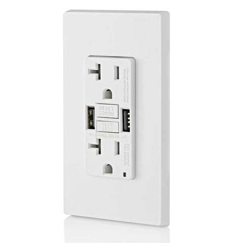 20 Amp SmartlockPro® Wi-Fi Certified Smart GFCI Receptacle/Outlet, Whi –  Leviton