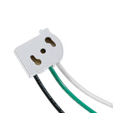 20 Amp, 125 Volt, 2P, 3W, Wiring Module for Lev-Lok Receptacles, 6" THHN #12 AWG Stranded Wire Leads - WHITE, MSTWL-A