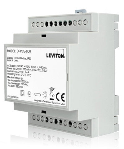 20A CE Power Pack for Occupancy Sensors, DIN Rail Mount Module, OPPCE-D0 - Leviton