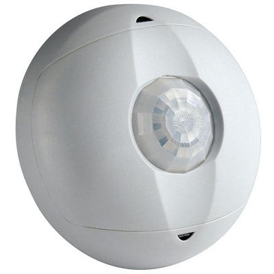 Ceiling Mount Occupancy Sensor, Passive Infrared, 360 Degree, 450 sq. ft. Coverage, Self-Adjusting, White, OSC04-I0W - Leviton