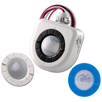 Fixture-Mounted PIR High-Bay Sensor with 3 Interchangeable Lenses, White, OSFHU-ITW - Leviton
