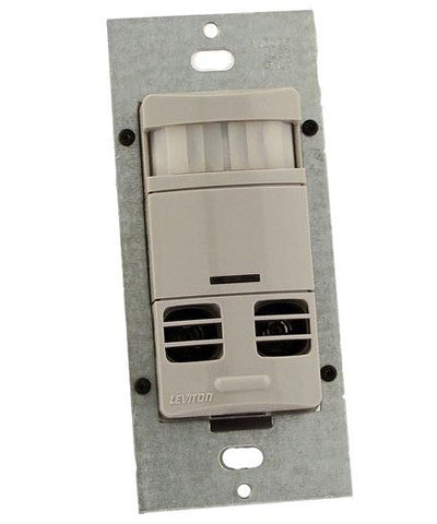 Ultrasonic/Infrared, Multi-Technology Wall Switch Sensor, No Neutral, 2400 sq. ft. Major & 400 sq. ft. Minor Motion Coverage, OSSMT-GD - Leviton - 1